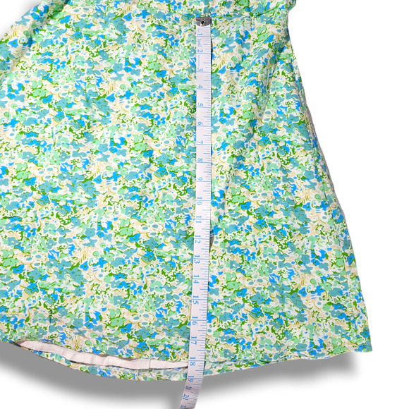 NWT Faithfull the Brand Gaia Varenna Floral Print Mini Dress Sz. 6 Blue Green - Picture 12 of 14
